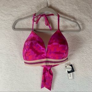 Hula Honey Juniors'‎ Hana Beach Tie-Dye Banded Push-up Bikini Top D/DD NWT 5166